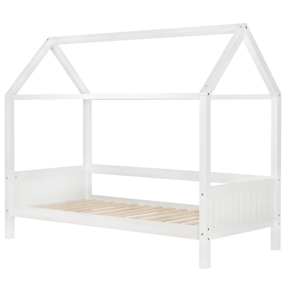Home White Wooden Treehouse Bed Full Image
