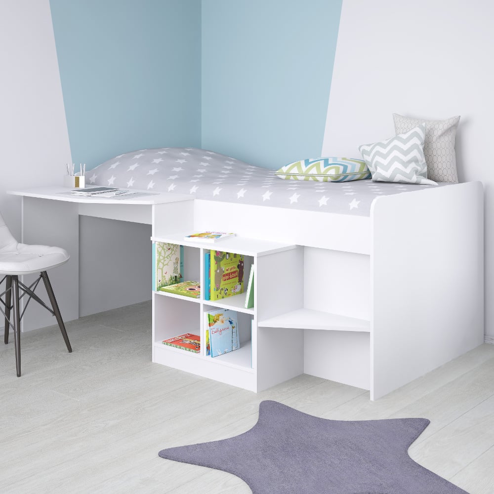 Happy Beds Pilot White Mid Sleeper Room Set