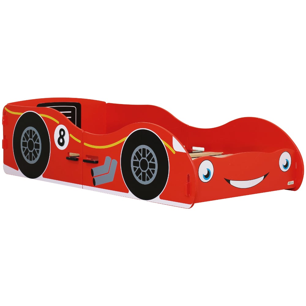 Happy Beds Red Racing Car Toddler Bed Angled Shot
