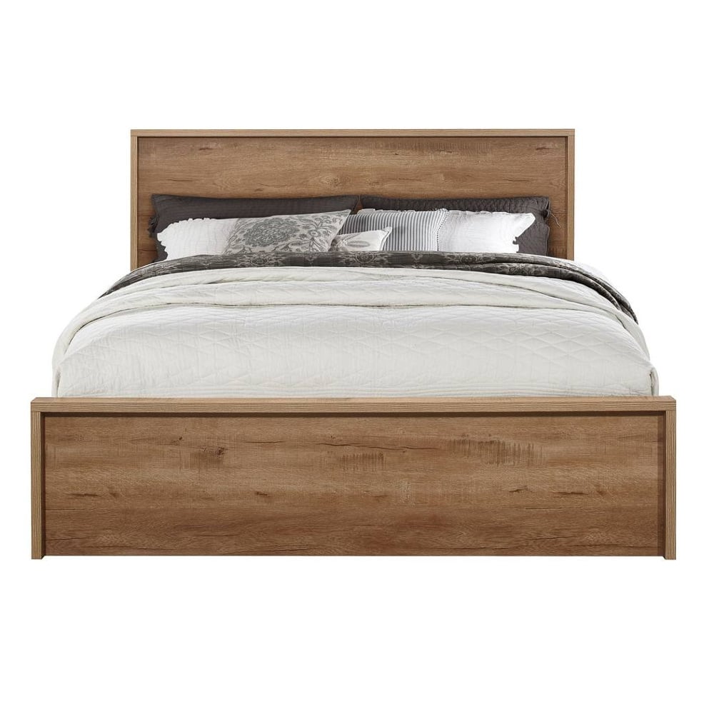 Happy Beds Stockwell Oak Bed Front Shot
