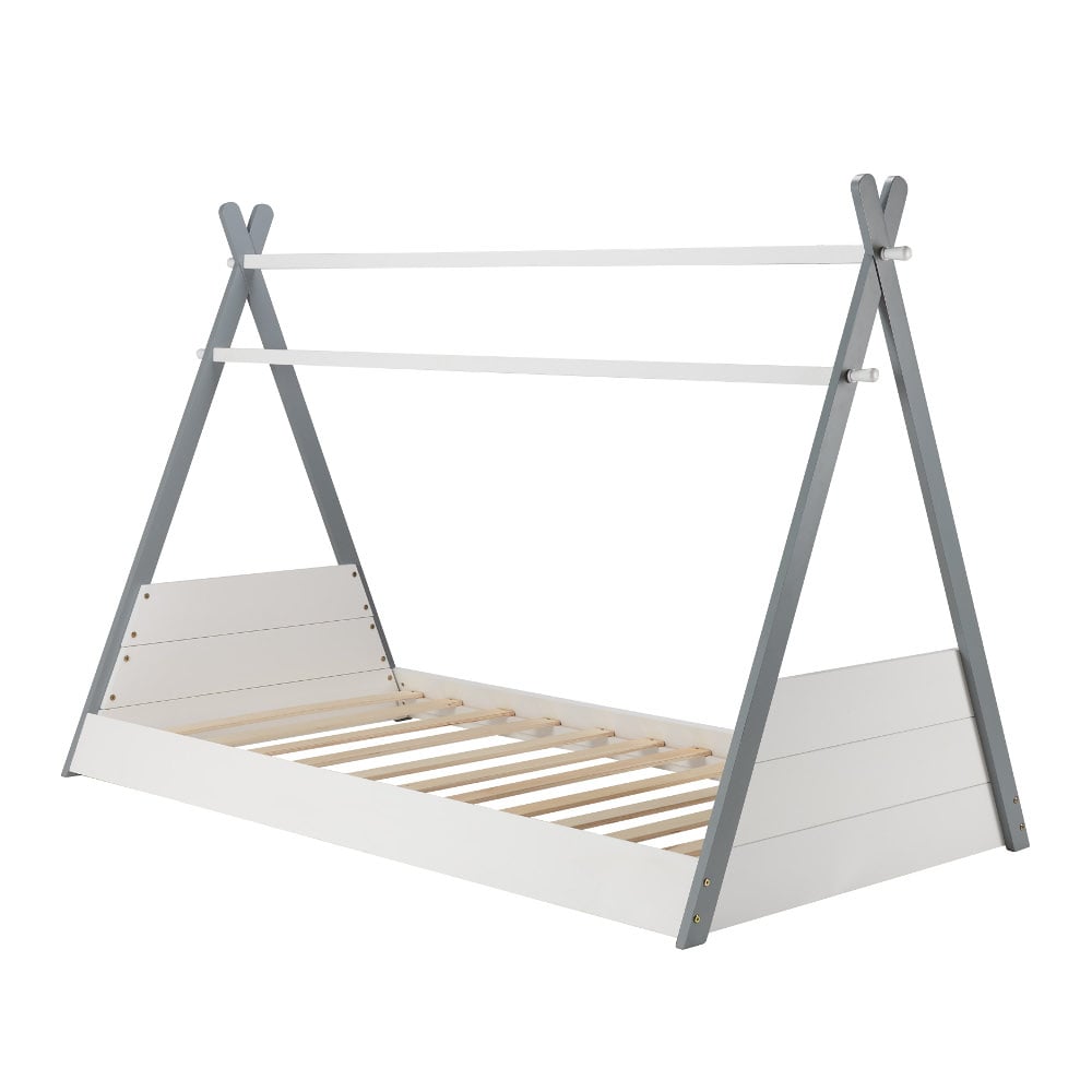 Teepee Grey Wooden Bed Frame