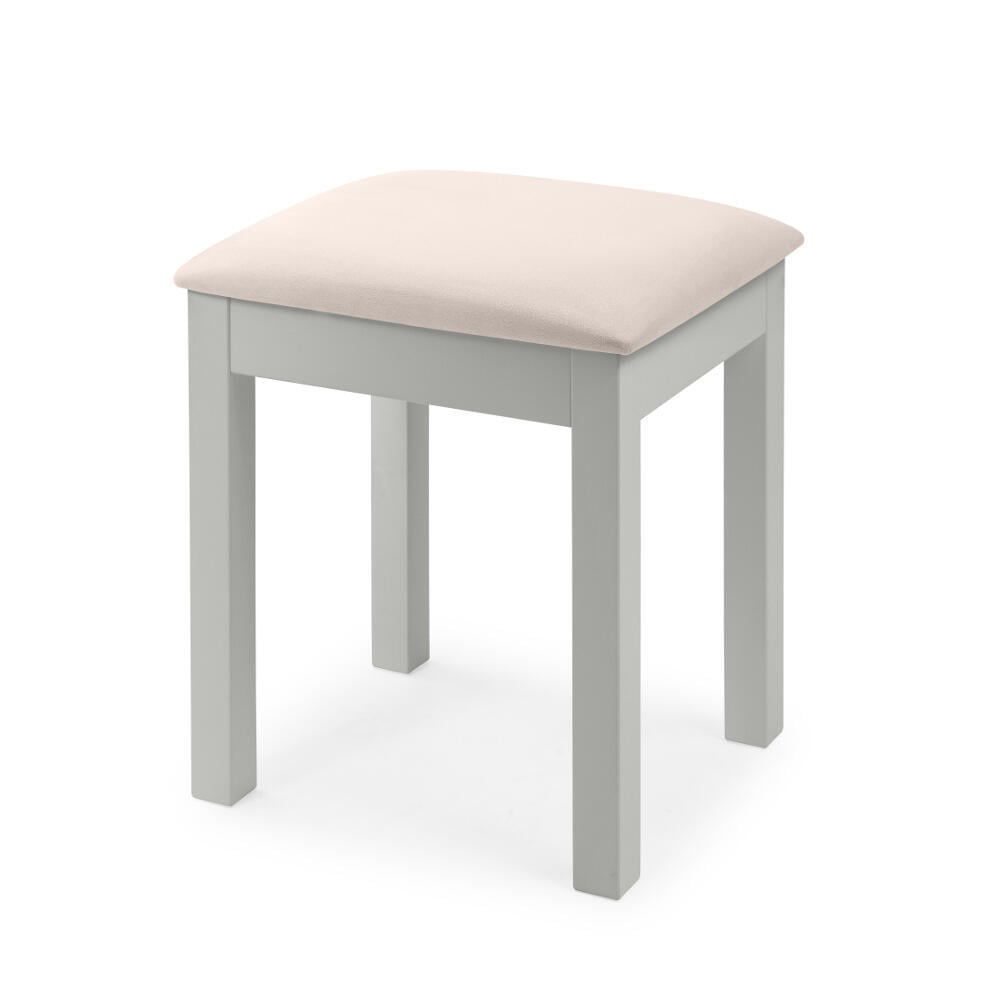 Maine Dove Grey Dressing Table Stool Full Image