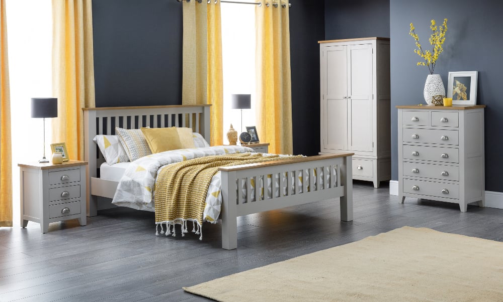 Happy Beds Richmond Grey and Oak Furniture Collection