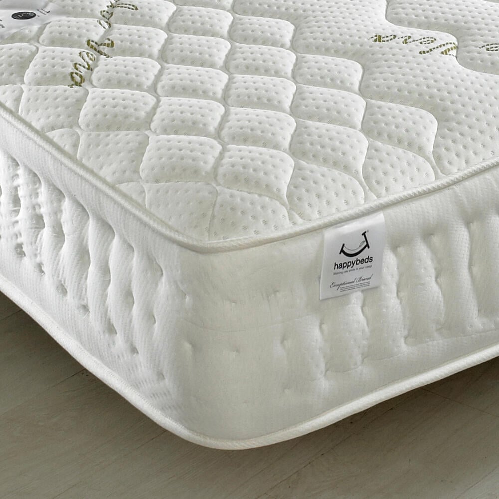 Happy Beds Aloe Vera 1500 Hybrid Mattress Corner Shot