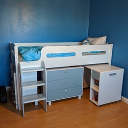 Kimbo White Mid Sleeper Cabin Bed Happy Beds
