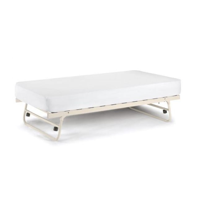 Versailles Stone White Metal Guest Underbed Trundle  - 3ft Single