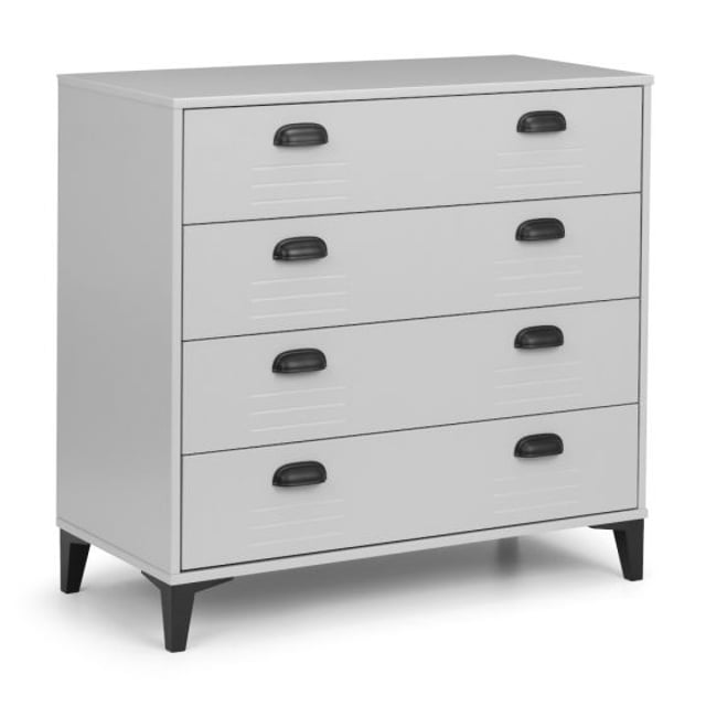 Lakers Locker Grey Wooden 4 Drawer Chest