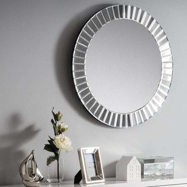 Sonata Round Glass Wall Mirror - 60 cm
