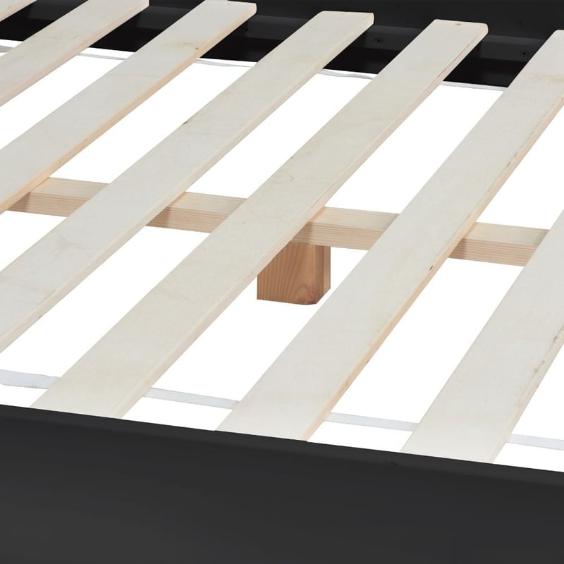 Darwin Black Wooden Poster Bed Frame 4FT6 Double