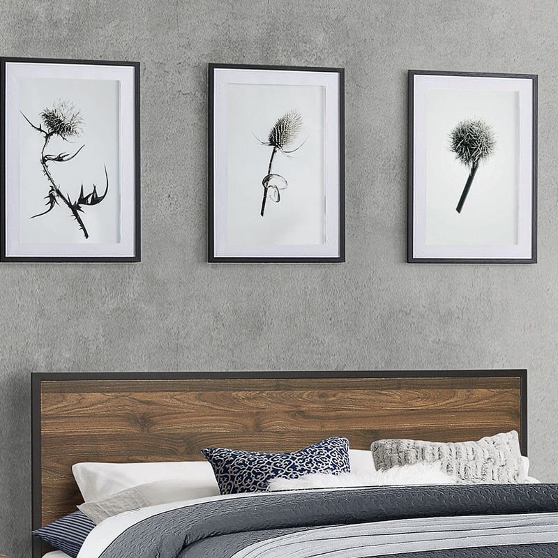 Houston Walnut Wooden Bed Frame 4ft6 Double