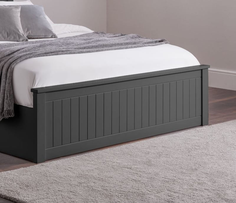 Maine Anthracite Wooden Ottoman Bed Frame Happy Beds