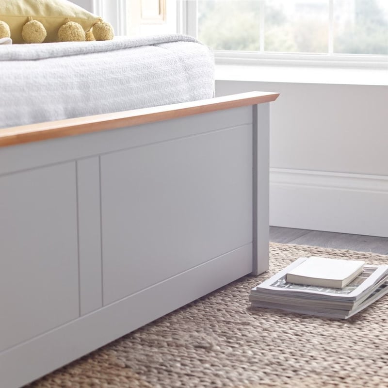 Malmo Grey Wooden Ottoman Bed Happy Beds
