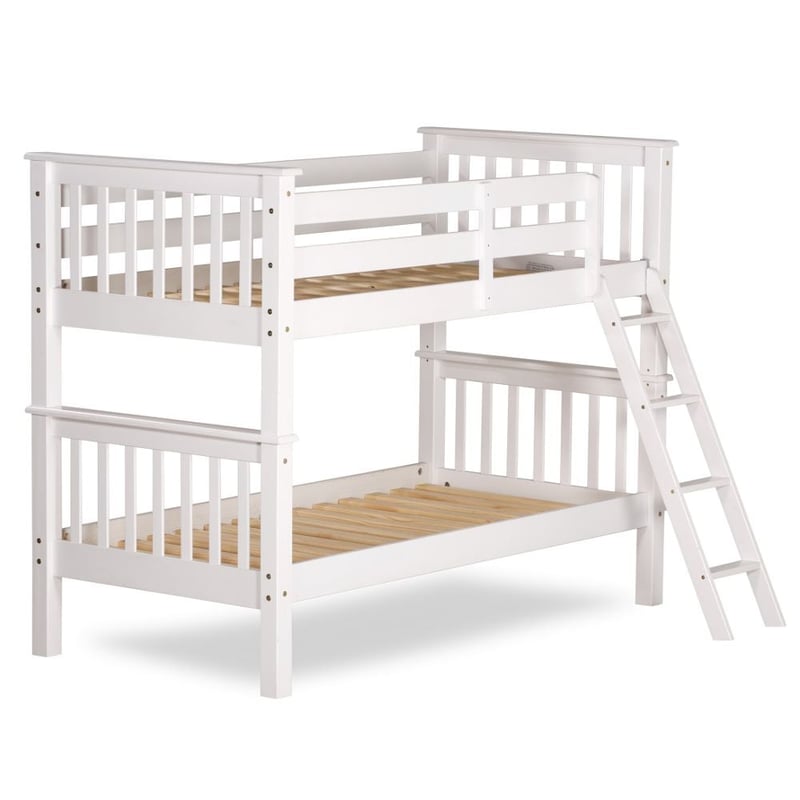 Oxford White Wooden Bunk Bed Bunk Beds Happy Beds