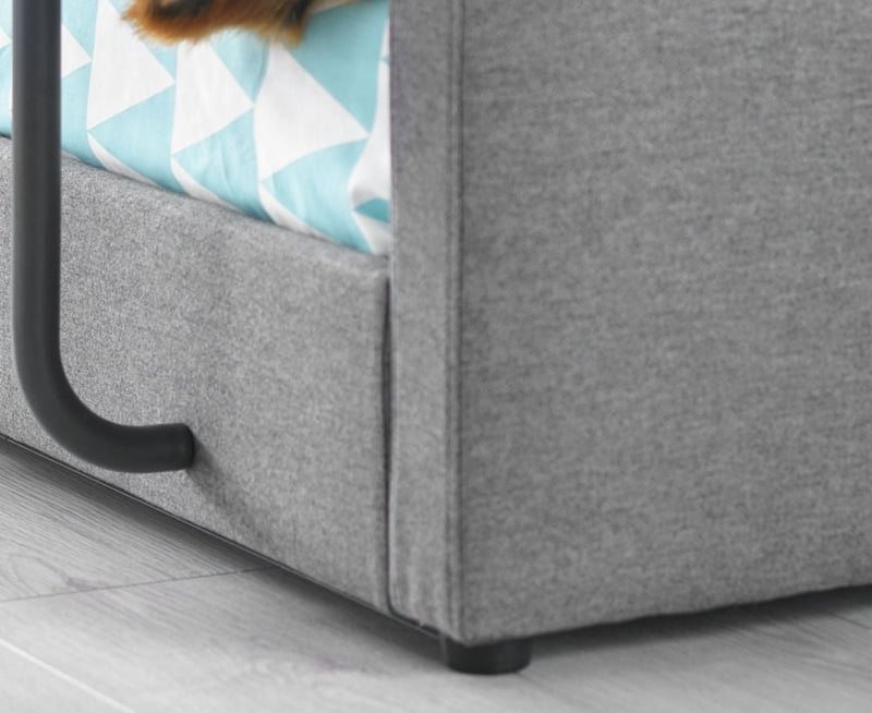 Saturn Grey Fabric Bunk Bed Bunk Beds Happy Beds