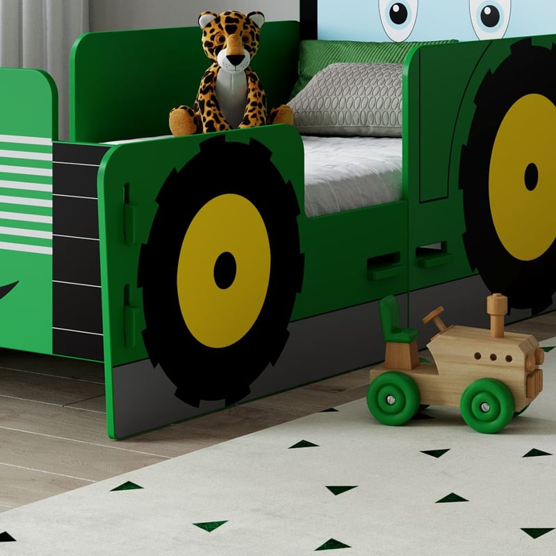 Tractor Ted Green Junior Toddler Bed Frame 70 x 140 cm