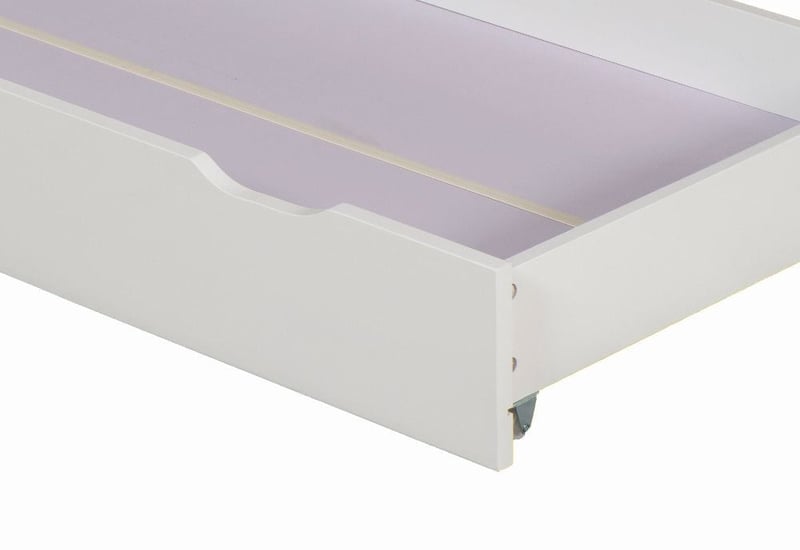 Zibo White Wooden Under Bed Storage Drawer