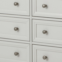 Maine Dove Grey 6 Drawer Wooden Wide Chest