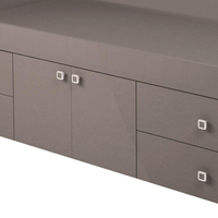 Arctic Grey Wooden Low Sleeper 4 Drawer Storage Bed