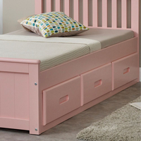 Mission Pink Wooden Storage Bed