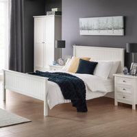 Maine Surf White 3 Door Wooden Combination Wardrobe