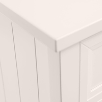 Maine Surf White 5 Drawer Wooden Tall Chest