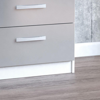 Lynx White and Grey 6 Drawer Wide Chest