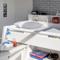 Swan White Wooden Mid Sleeper