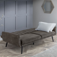 Afina Grey Velvet Fabric Sofa Bed