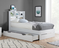 Alfie White Wooden Storage Bed Frame - 4ft6 Double