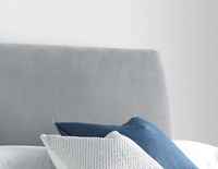 Allendale Plume Velvet Ottoman Fabric Bed