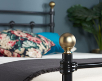 Atlas Black Metal Bed