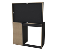 Ava Black Wooden 5 Drawer Dressing Table