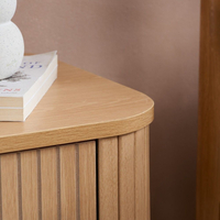 Axel Oak 1 Drawer Fluted Bedside Table