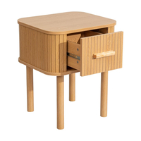 Axel Oak 1 Drawer Fluted Bedside Table