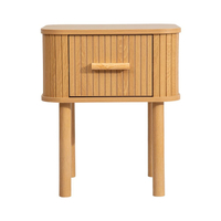 Axel Oak 1 Drawer Fluted Bedside Table