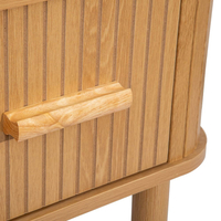 Axel Oak 1 Drawer Fluted Bedside Table