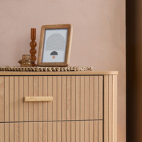 Axel Oak 6 Drawer Fluted Chest of Drawers