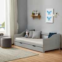 Brixton Grey Wooden Guest Bed