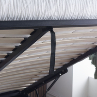 Chicago Black Leather Ottoman Storage Bed