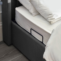 Clara Dark Grey Velvet Ottoman TV Bed