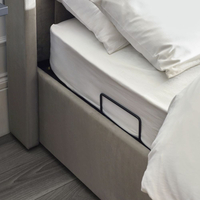 Clara Light Grey Velvet Ottoman TV Bed