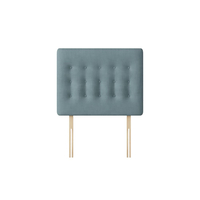 Cornell Buttoned Duck Egg Blue Fabric Headboard