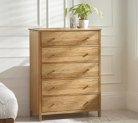 Coxmoor Oak 5 Drawer Wooden Chest of Drawers