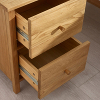 Coxmoor Oak 2 Drawer Wooden Bedside Table
