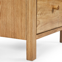 Coxmoor Oak 2 Drawer Wooden Bedside Table