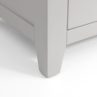 Richmond Grey and Oak 3 Drawer Wooden Bedside Table