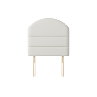 Dudley Lined White Fabric Headboard