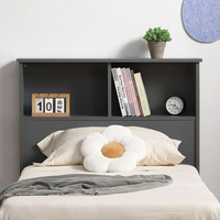 Easton Grey Wooden Bookcase Bed