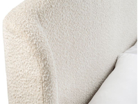 Eden Ivory Boucle Fabric Bed