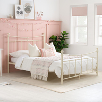 Emily Cream Metal Bed
